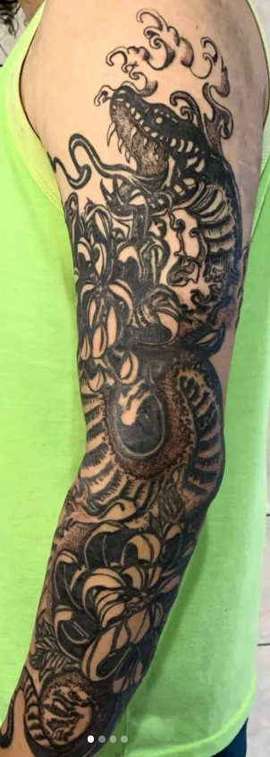 Fechamento Blackwork - Full Sleeve